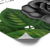 ゴシック様式ハロウィーンバラ結婚ホワイトの座席表 ポスター (角)