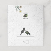 ゴシック様式ハロウィーンブラックバラ結婚ズクロース プレイスカード (外部開封)