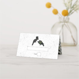 ゴシック様式ハロウィーンブラックバラ結婚ズクロース プレイスカード