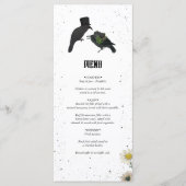 ゴシック様式ハロウィーンブラックバラ結婚ズクロース メニュー (正面)