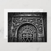 ゴシック様式ハロウィーン墓地の地下聖堂こうもり ポストカード (正面/裏面)