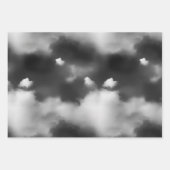 ゴシック様式ハロウィーン黒城雲ギフティング ラッピングペーパーシート (正面3)