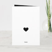 ゴシック様式ハートのバレンタインデー シーズンカード (裏面)