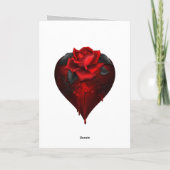 ゴシック様式ハート カード (裏面)