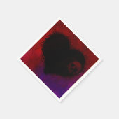 ゴシック様式ハート スタンダードカクテルナプキン (角)