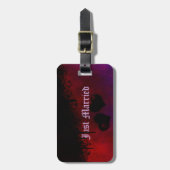 ゴシック様式ハート ラゲッジタグ (正面縦)