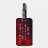 ゴシック様式ハート ラゲッジタグ (裏面縦)