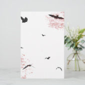 ゴシック様式バンパイアこうもり文房具 便箋 (スタンド正面)