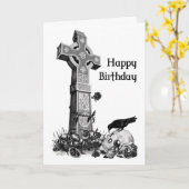 ゴシック様式バースデー・カード カード (黄色い花)