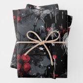 ゴシック様式パンク代替クリスマスフェアリー ラッピングペーパーシート (インサイチュ)