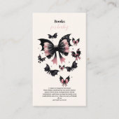 ゴシック様式ピンクのハロウィーンの赤ちゃんシャワーベビー エンクロージャーカード (正面)