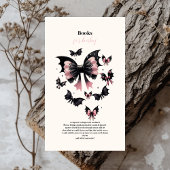 ゴシック様式ピンクのハロウィーンの赤ちゃんシャワーベビー エンクロージャーカード