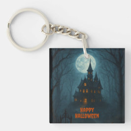 ゴシック様式ファンタジー | キャッスル幽霊のよく出る&ミスティ・ムーンライト キーホルダー