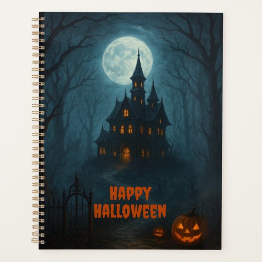 ゴシック様式ファンタジー | キャッスル幽霊のよく出る&ミスティ・ムーンライト プランナー手帳 (正面)