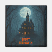 ゴシック様式ファンタジー | キャッスル幽霊のよく出る&ミスティ・ムーンライト マグネット (正面)