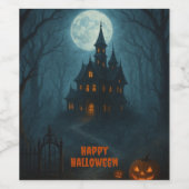 ゴシック様式ファンタジー | キャッスル幽霊のよく出る&ミスティ・ムーンライト ワインラベル (シングルラベル)