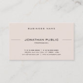 ゴシック様式フォントの専門の最小主義のエレガントな平野 名刺 (正面)