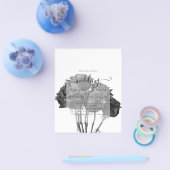 ゴシック様式ブラックバラゴシック結婚式 チラシ (シングル)