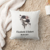 ゴシック様式ブラックバラスカル結婚ズ クッション (ブランケット)