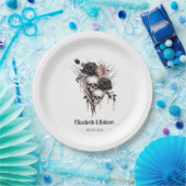 ゴシック様式ブラックバラスカル結婚ズ ペーパープレート (パーティー)