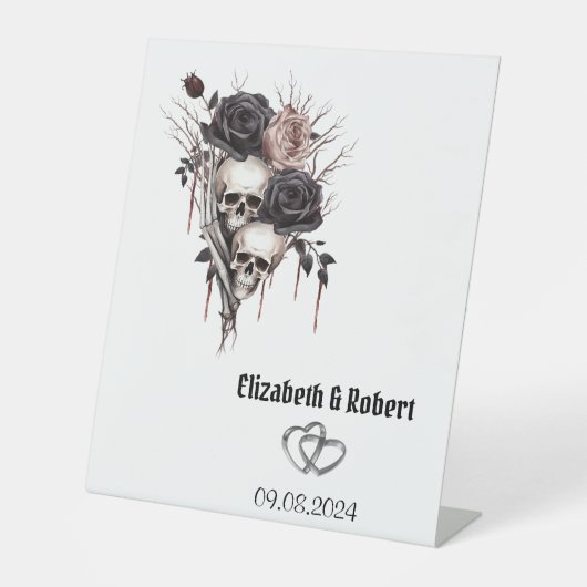 ゴシック様式ブラックバラスカル結婚ズ 台座サイン (正面)