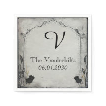 ゴシック様式ブラックバラトレリスモノグラム結婚ズ