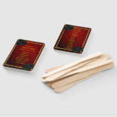 ゴシック様式ブラックバラ血レッド結婚式 プログラム ハンドファン (組立なし)