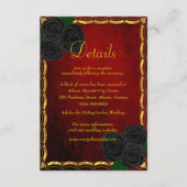 ゴシック様式ブラックバラ血結婚赤詳細 エンクロージャーカード (正面)