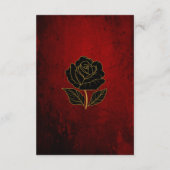 ゴシック様式ブラックバラ血結婚赤詳細 エンクロージャーカード (裏面)