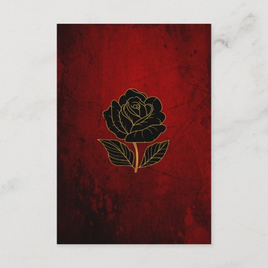 ゴシック様式ブラックバラ血結婚赤詳細 エンクロージャーカード (裏面)