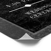 ゴシック様式ブラックラヴェンスイベント結婚ズ目 ポスター (角)