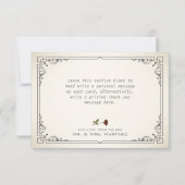 ゴシック様式ブラックレース赤骨 サンキューカード (裏面)