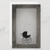 ゴシック様式ベビー台車 便箋 (正面/裏面)