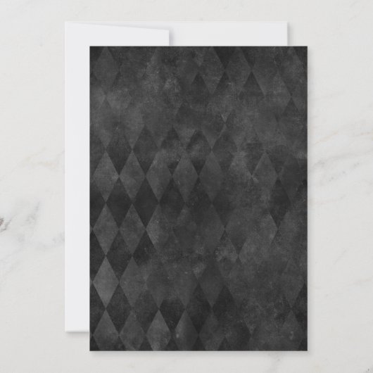 ゴシック様式ムーディパープルフローラユーカリ セーブザデート (裏面)