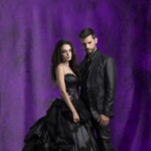 ゴシック様式ムーディブラック&パープルヴィンテージ抽象芸術 タペストリー