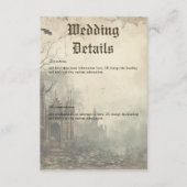 ゴシック様式ムーディースシーンヴィンテージクリーム&ブラック詳細 エンクロージャーカード (正面)