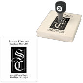 ゴシック様式モノグラムExLibris Books差出人住所 ラバースタンプ (押印)