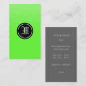 ゴシック様式ライム 名刺 (正面/裏面)