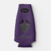 ゴシック様式ラヴェンスとブラックハートカスタム ボトルクーラー (正面)