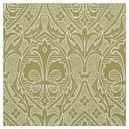 ゴシック様式リバイバルフルーアデリス – 旧金ゴールド ファブリック