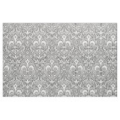 ゴシック様式リバイバルフルーアデリス – 白黒 ファブリック (ファットクウォーター)