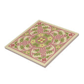 ゴシック様式リバイバルフローラメダリオンセラミックタイル タイル (側面)