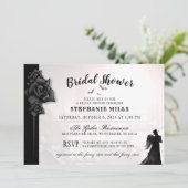 ゴシック様式ロマンスのブライダルシャワーの招待状 招待状 (スタンド正面)