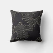 ゴシック様式ワタリガラスの鳥の枕スタイル3 クッション (裏面)