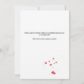 ゴシック様式ヴァンパイアこうもりハローウィンパーティ招待状 招待状 (裏面)