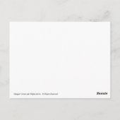 ゴシック様式ヴァンパイアこうもり満月パープルフェアリー ポストカード (裏面)