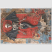 ゴシック様式ヴァンパイアスケルトンマーメイドスカルデクページ 薄葉紙 (正面)