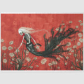 ゴシック様式ヴァンパイアスケルトンマーメイドスカルデクページ 薄葉紙 (正面)