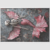 ゴシック様式ヴァンパイアスケルトンマーメイドスカルデクページ 薄葉紙 (正面)