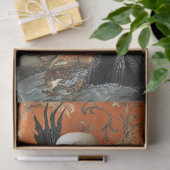 ゴシック様式ヴァンパイアスケルトンマーメイドスカルデクページ 薄葉紙 (ギフト)